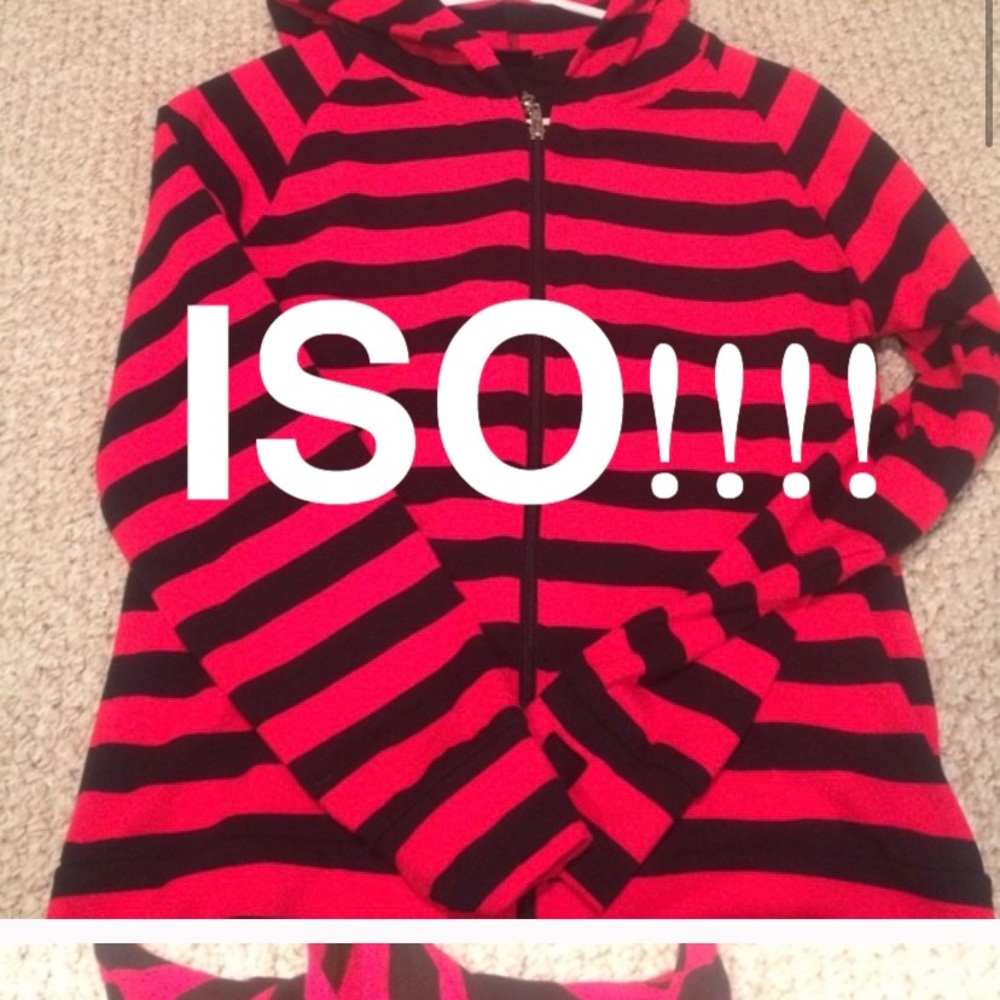 ISO!! Red & Pink striped hoodie Living Dead Souls